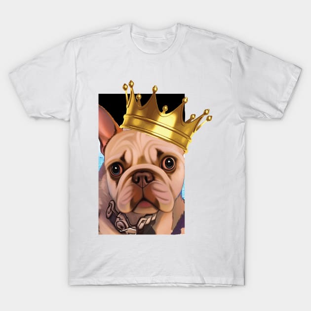 King Frenchie Rocko T-Shirt by joejdiaz